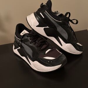 RS-X Black and White Sneakers